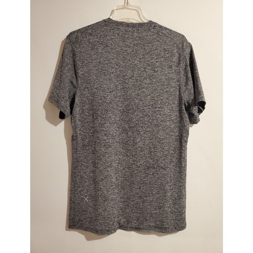 Lululemon Crew Neck Short Sleeve Shirt Mens L Tech Heathered Gray T-Shirt Gym - Picture 2 of 5